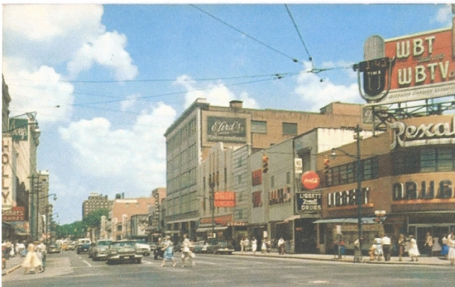 Downtown Charlotte in 1957