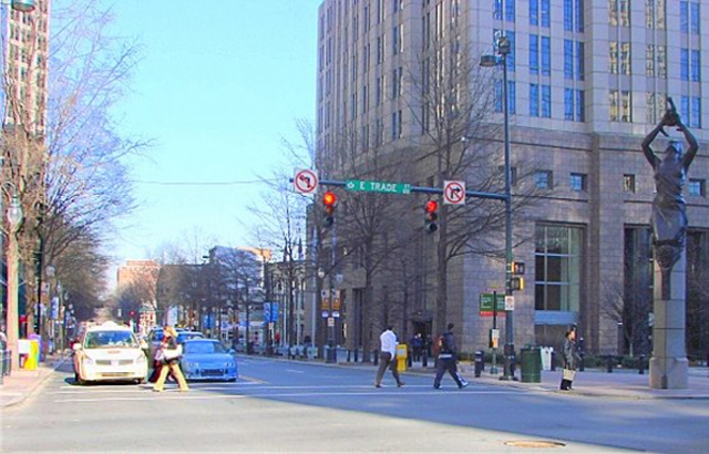 Downtown Charlotte in 2008